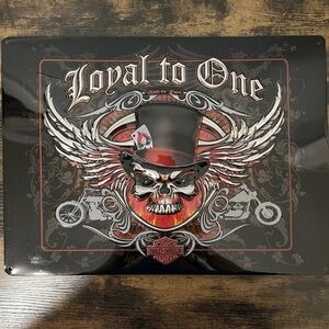 Harley-Davidson Metal 3D Embossed Sign – “Loyal To One” – 12” x 17”